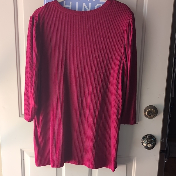 Torrid Red Ribbed Top - Picture 5 of 5